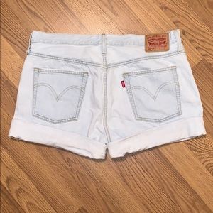Women’s Levi 501 Long Shorts